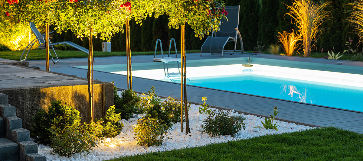 illuminazione piscina